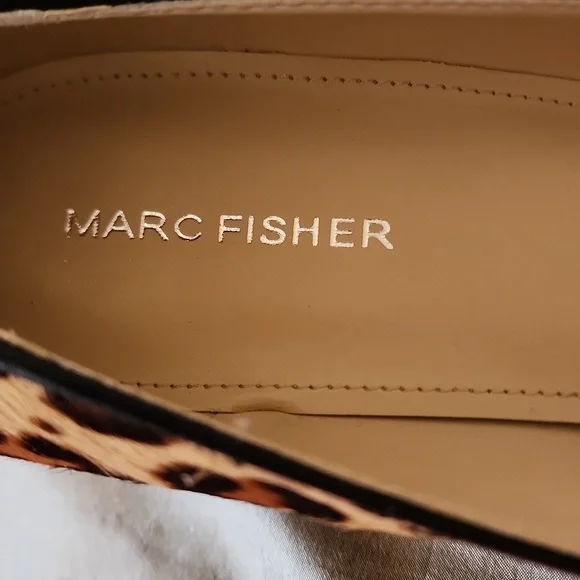 Marc Fisher Leopard Print, 2.5" Heels. NWOT. Sz 9. Beige Multi. - Picture 6 of 6